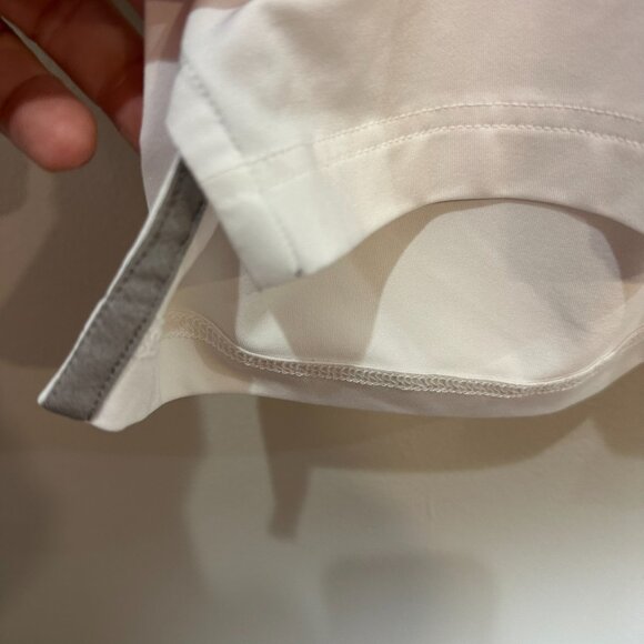 Johnnie-O Polo Shirt Mens Birdie Medium White Golf UPF 50 Performance Stretch UK - Picture 5 of 9